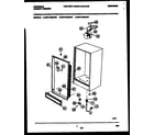 Universal/Multiflex (Frigidaire) MFU14M2AW0 cabinet parts diagram