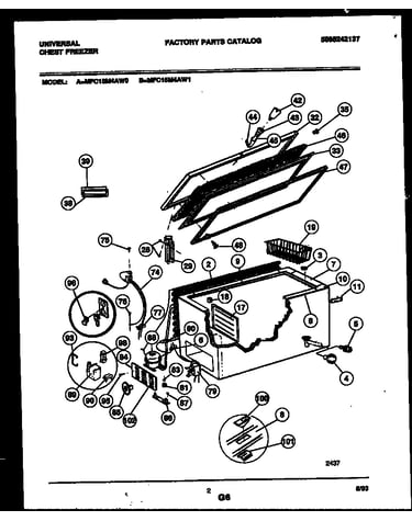 Chest freezer parts