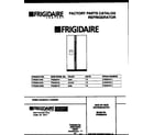 Frigidaire FRS28XHAB0 front cover diagram