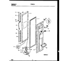 Frigidaire FRS28XHAD0 freezer door parts diagram