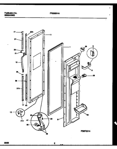 Freezer door parts