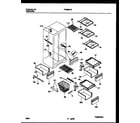 Frigidaire FRS28XHAD0 shelves and supports diagram
