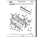 Frigidaire WDSCLW2 console and control parts diagram
