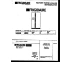 Frigidaire FRS24WPAW0 front cover diagram