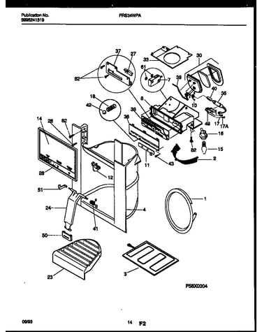 Ice door, dispenser and water tanks