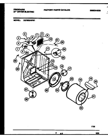 Cabinet and component parts