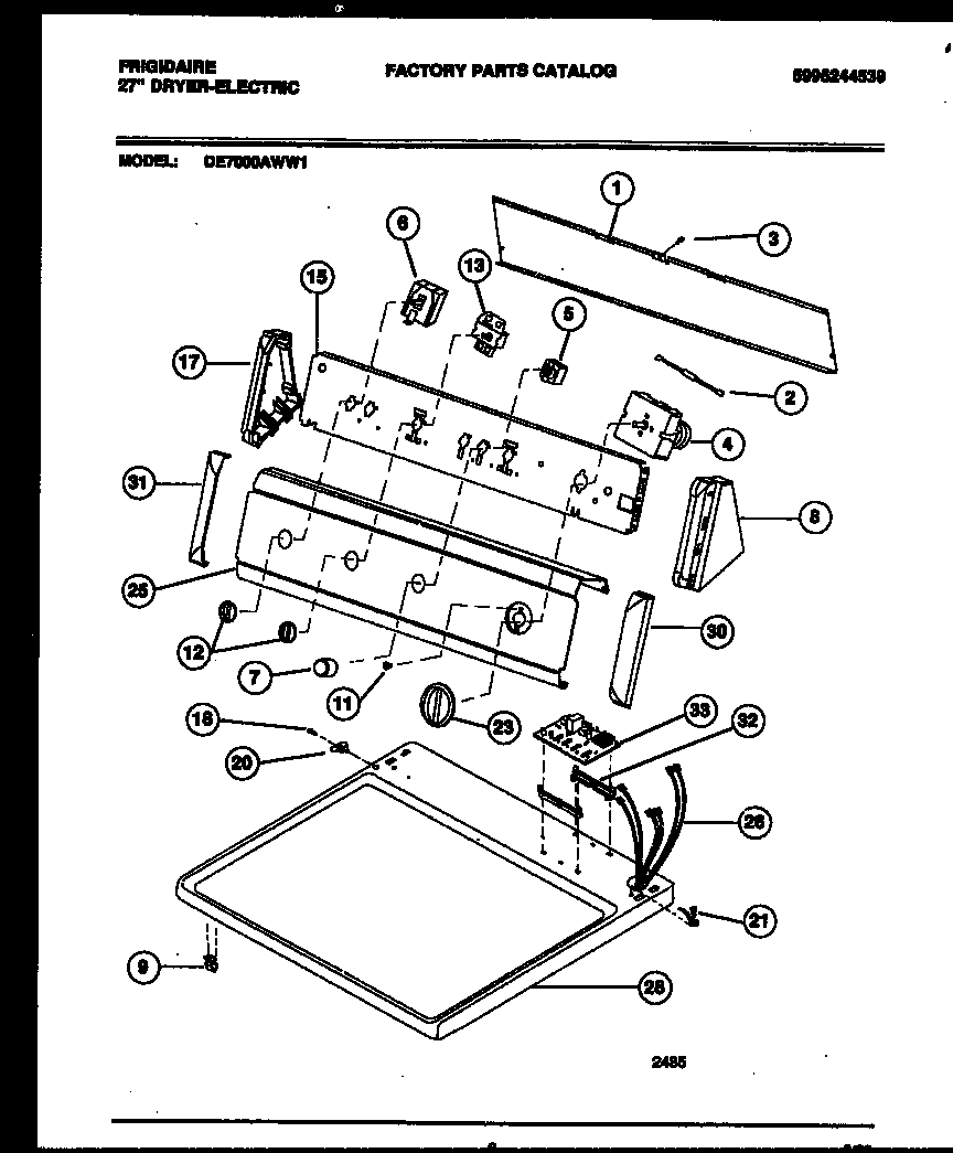 CONSOLE AND CONTROL PARTS