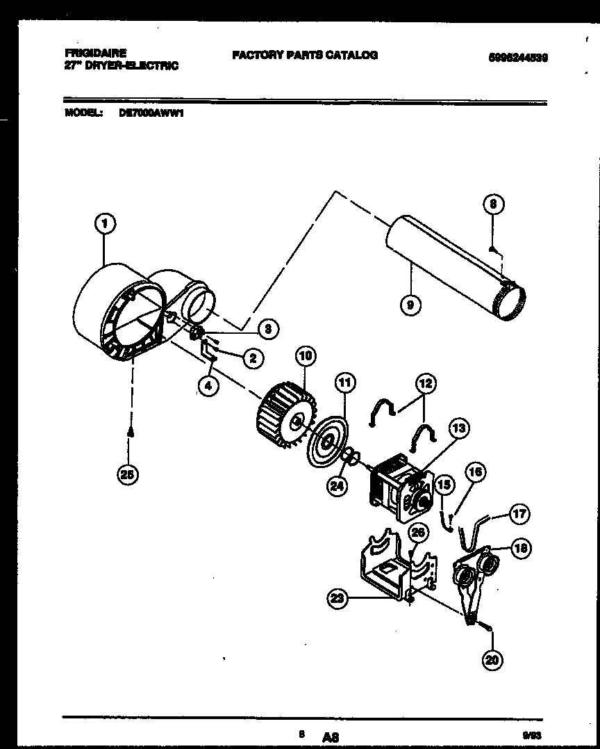 Blower and drive parts