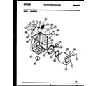 Frigidaire DE6420RW3 cabinet and component parts diagram