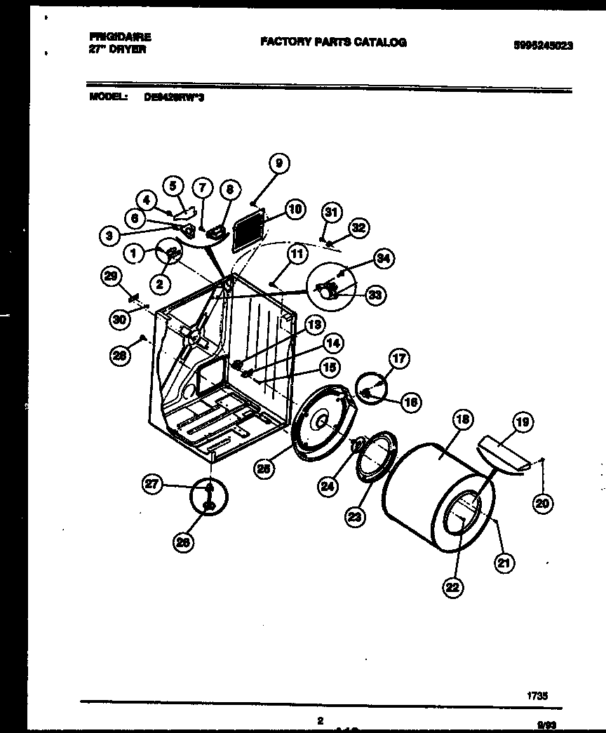 Cabinet and component parts