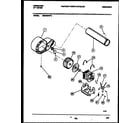 Frigidaire DE6420RW3 blower and drive parts diagram