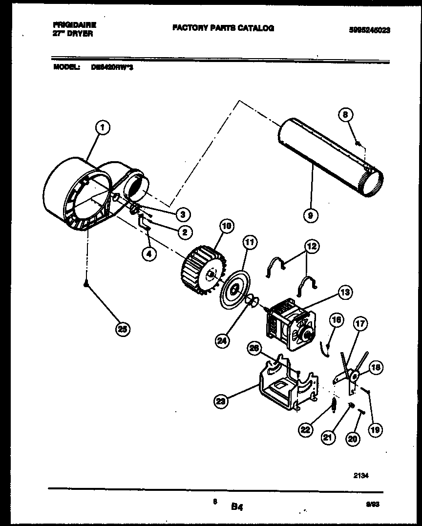 Blower and drive parts