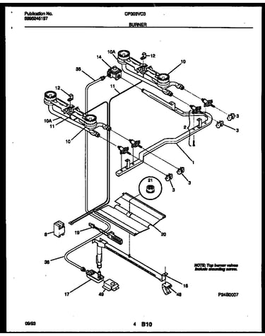 Burner, manifold and gas control