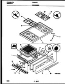 Cooktop and broiler drawer parts