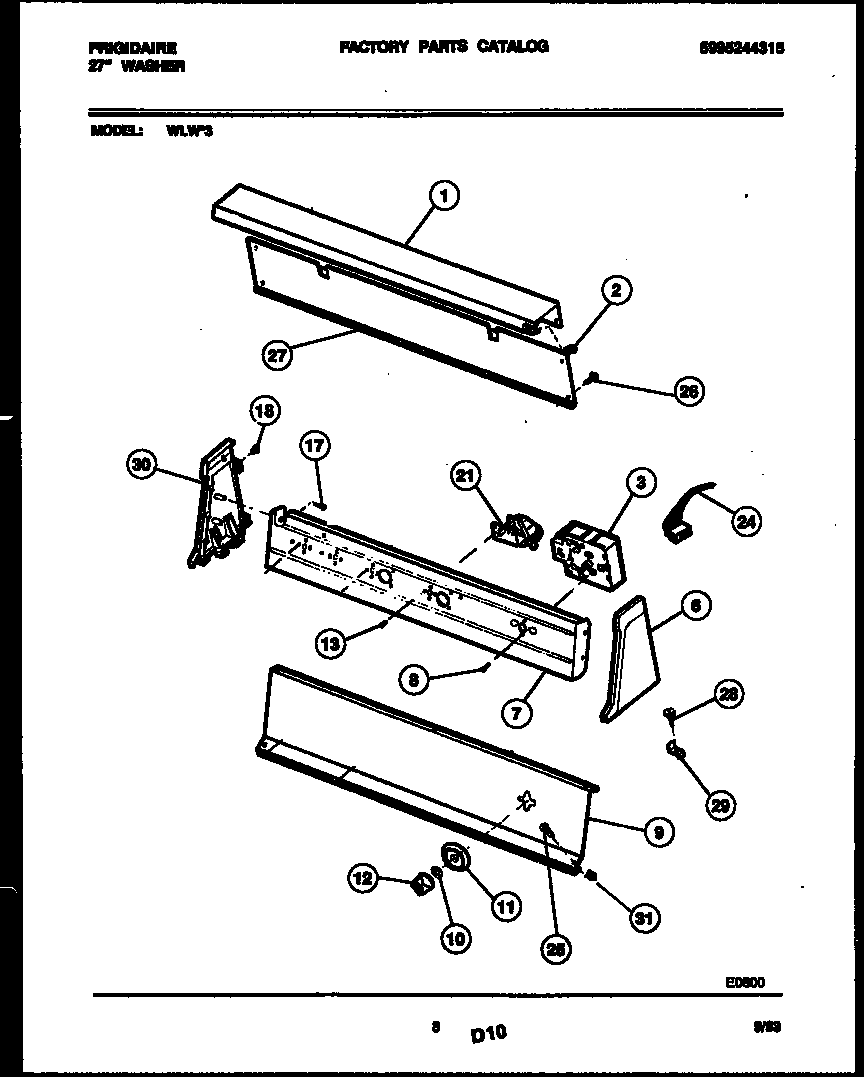 CONSOLE AND CONTROL PARTS