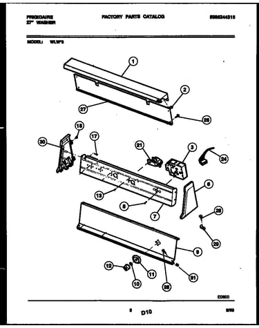 Console and control parts