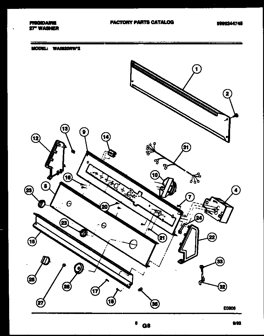 Console and control parts