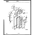 Frigidaire FRT24RHAB1 door parts diagram