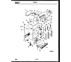 Frigidaire FRT24RHAB1 cabinet parts diagram