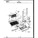 Frigidaire FRT24RHAB1 system and automatic defrost parts diagram