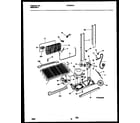 Frigidaire FRT24RHAB1 system and automatic defrost parts diagram