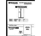 Frigidaire FRS26WRAW0 front cover diagram