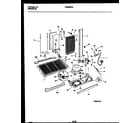 Frigidaire FRS26WRAW0 system and automatic defrost parts diagram