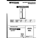 Frigidaire FRS22WNAD1 front cover diagram