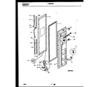Frigidaire FRS22WNAW1 freezer door parts diagram