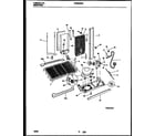 Frigidaire FRS22WNAD1 system and automatic defrost parts diagram