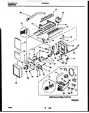 Ice maker and installation parts