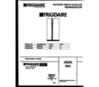 Frigidaire FRS22WHAD0 front cover diagram