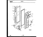 Frigidaire FRS22WHAW0 freezer door parts diagram
