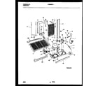 Frigidaire FRS22WHAW0 system and automatic defrost parts diagram