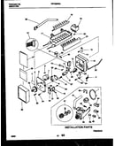 Ice maker and installation parts