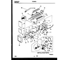 Frigidaire FRT26WRAW0 ice maker and installation parts diagram