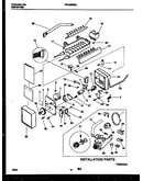 Ice maker and installation parts