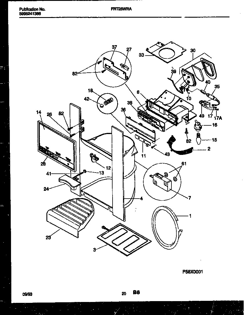 ICE DOOR, DISPENSER AND WATER TANKS