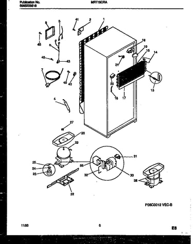 System and automatic defrost parts