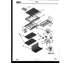 Frigidaire FP18TAL0 shelves and supports diagram