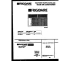 Frigidaire FAL123S1A1 front cover diagram