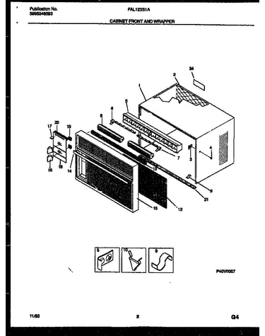 Cabinet front and wrapper