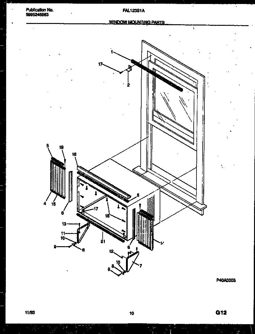 Window mounting parts