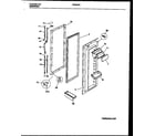 Frigidaire FRS26XRAW0 refrigerator door parts diagram