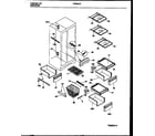 Frigidaire FRS26XRAW0 shelves and supports diagram