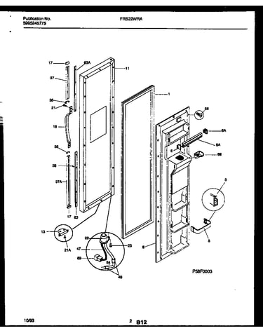 Freezer door parts