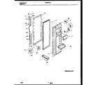 Frigidaire FRS22WRAW2 refrigerator door parts diagram