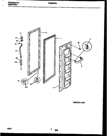 Freezer door parts