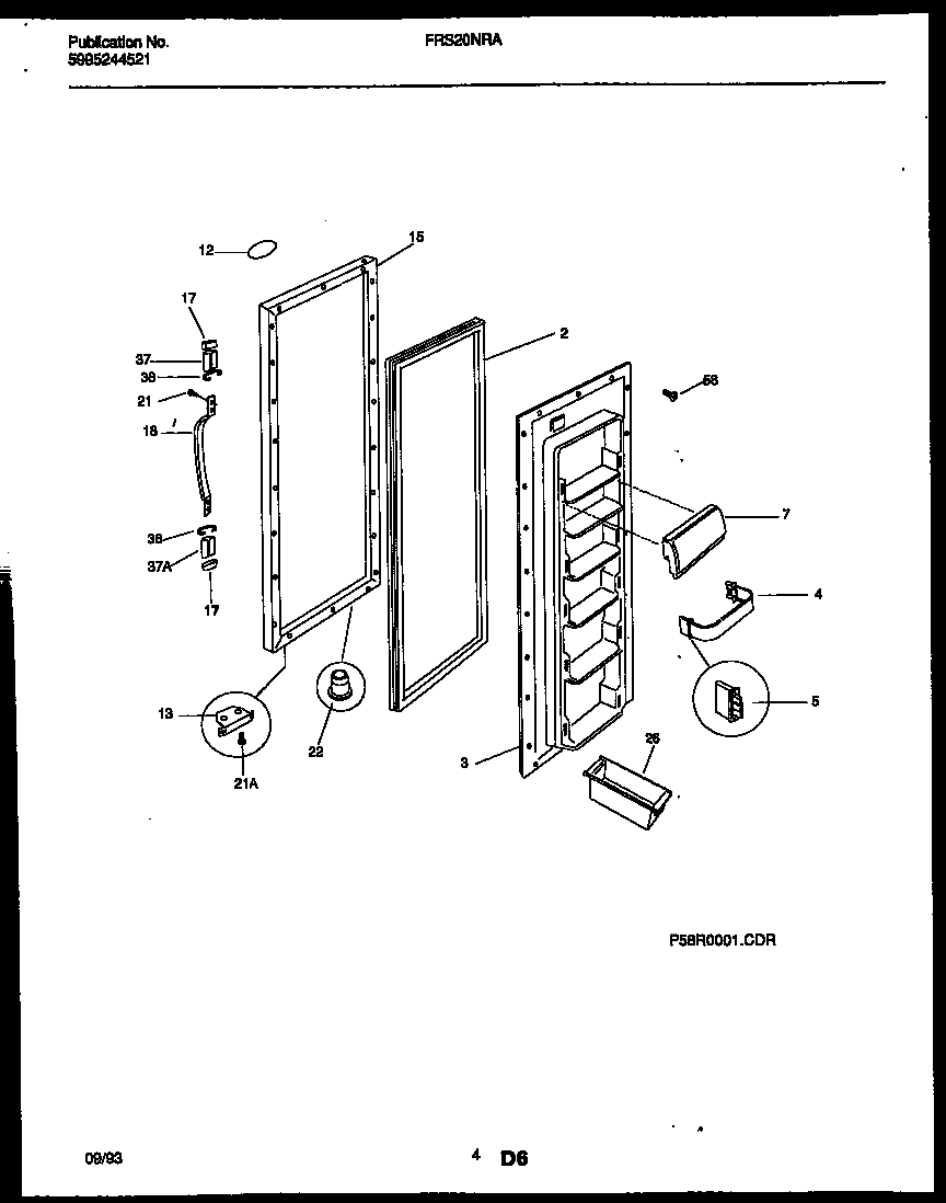 REFRIGERATOR DOOR PARTS