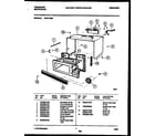 Frigidaire MVH1195A wrapper and body parts diagram